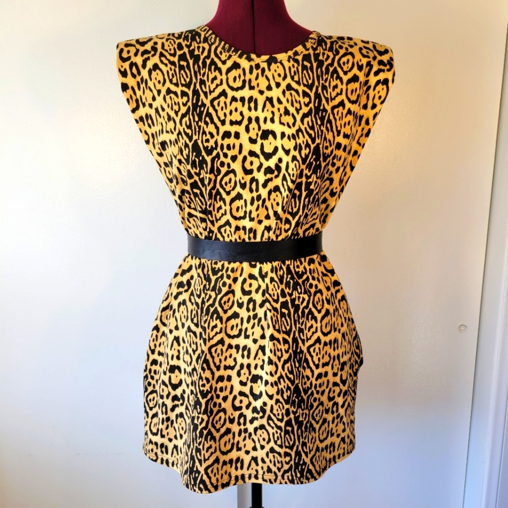 Lá Ros leopard print dress